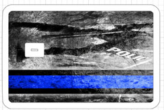 Military Police Credit Debit ATM Card Skin Stickers Army Marines Blue Line Logo