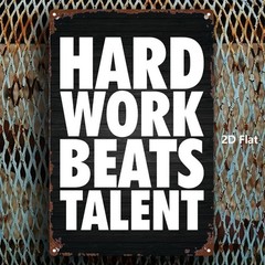 12x18in Metal Sign Black Background White Letters Inspirational Poster Iron Plaq