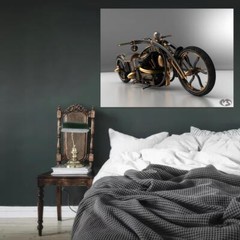 V5201 Motorcycle Chopper Decor WALL POSTER PRINT