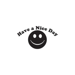 Have A Nice Day Smile Face – Vinyl Decal – Multiple Color & Sizes – ebn1836