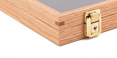 Two Timbers Medium Display Case Oak Finish 2″x9″x15″ Knife Arrowhead Pins