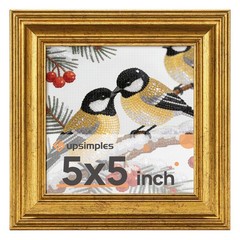 Vintage 5×5 Picture Frame, Antique Gold Frames Display 4×4 with Mat or 5 x 5 …