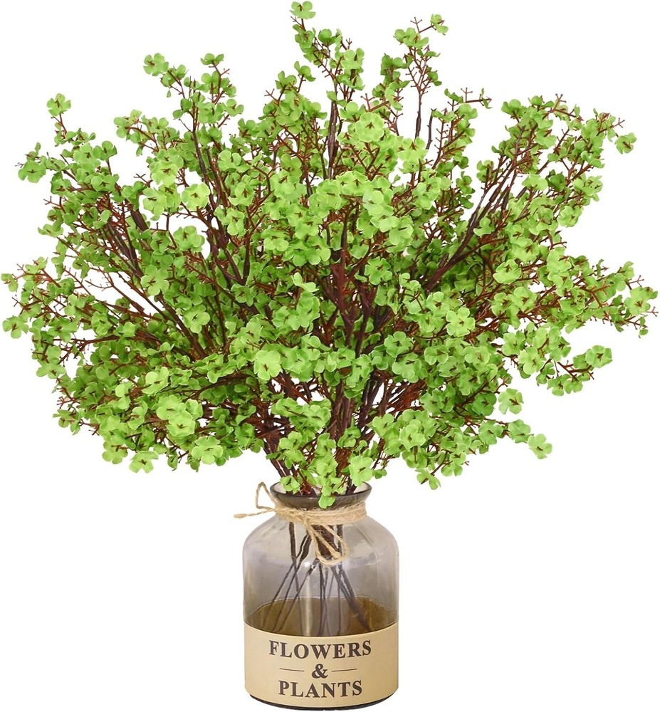 Maintenance-Free Artificial Babys Breath Flowers – 5 Pcs for All Occasions