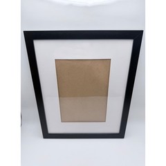 Black Matted Gallery Picture Frame for Wall Hanging Vertical or Horizontal