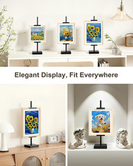 Adjustable Tabletop Easel Stand, Picture Easels for Display Up to 17″ H, Black M