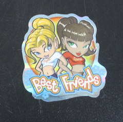 Best Friends 2003 Y2K ODM Brand Imports Prism Holo Girl Power Vending Sticker
