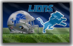 Custom Flag Football Team Memorable Flag 90x150cm 3x5ft Lions Helmet Best Banner