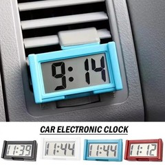 Portable Mini Car Dashboard Digital Clock for Vehicle Large LCD Time Screen