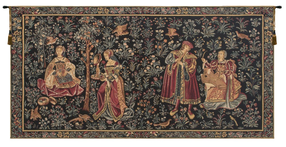 Galanteries European Tapestry – Woven in Belgium – Medieval & Noble Knight Decor