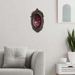 Resin Gothic Heart Wall Art Ornament Cardiac Wall Sculptures Unique Wall Decor
