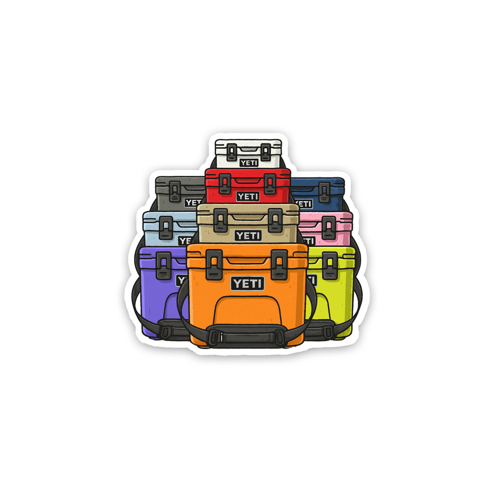 Yeti Cooler Sticker 4 Inch Vinyl Decal Waterproof High Res/Quality