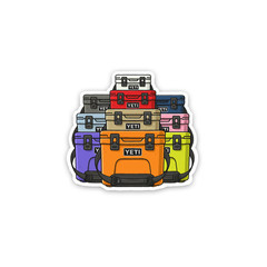 Yeti Cooler Sticker 4 Inch Vinyl Decal Waterproof High Res/Quality