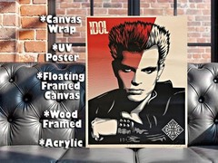 Billy Idol Shepard Fairey Canvas Wrap Wall Decor PosterWall Art Print