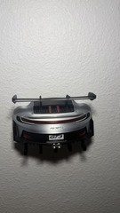 Porsche GT3 Car Shape Wall Mounted Key Hook Rack, Plastic, Gray/Black/Red, 6