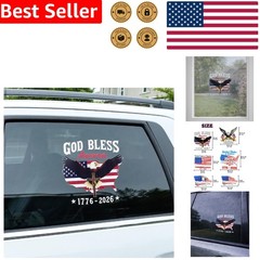 2 Pack 250th Anniversary USA Decals – Patriotic 4th of July Car Window Stickers