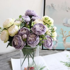 30CM Fake Roses Silk Peony Artificial Flowers Cheap New Year s Christmas