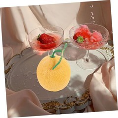 Fruit Decor Plastic Decorative Simulation Prop Fake Cantaloupe Imitation Cant…