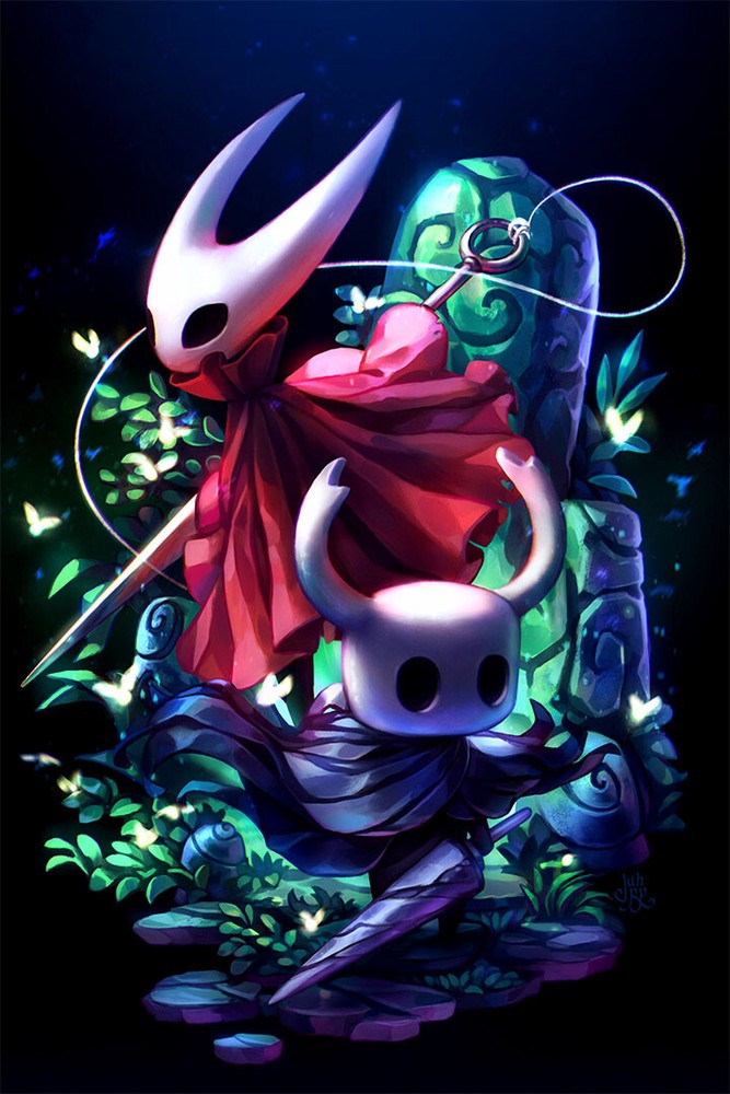 Hollow Knight The Game Painting Adventure Action Wall Art Home – POSTER 20×30