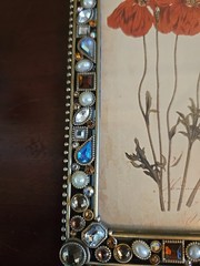 Bejeweled picture frame, free standing, unbranded