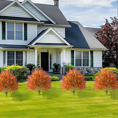 Autumn Harvest 26 In. Green Outdoor Artificial Cedar Shrub UV Resistant Faux Pla