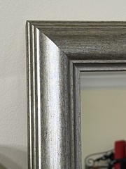 Rectangular Wall Gallery Framed Mirror Silver Canada Made 17×8.25in Modernism