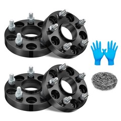 BDFHYK 1 inch 5×4.5 Hub Centric Wheel Spacers, 1 5×114.3 mm, black