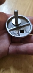 NOS Italian Satin Nickel Floor Mount Door Stop Architectural Hardware as shown