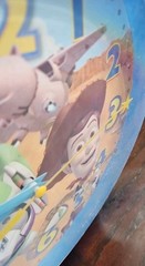 Disney Pixer Toy Story Buz Lightyear & Woody Quartz Wall Clock 10″ Fast Shipping