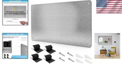 17.7″ x 11.8″ Metal Magnetic Board for Office Wall Display Notes Photos