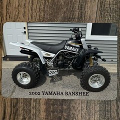 2002 Yamaha Banshee ATV Quad Off Road 8×12 Metal Wall Sign
