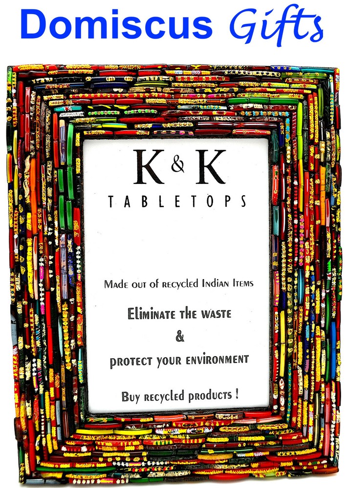9″ New! Multi-Color Recycled Bangles 4X6 Picture Photo Frame Art