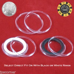 Air-tite 39mm Coin Holder Capsules for 1oz Silver Bullion Rounds & Casino Chips