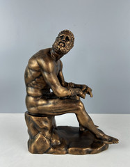 Boxer at Rest Sculpture, 25cm/9.8″, Roman Statue, Greek Statue, Statue Decor