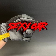 1x «Sexy car» Custom Text 3D Acrylic Car Emblem Badge Multicolor Laser Cut Decal