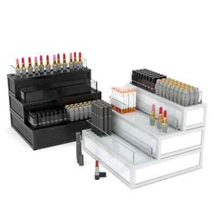 Stackable Display Riser Platforms – Medium Riser Gloss White Econoco DDBRMWHT