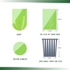 Small Trash Bags, Biodegradable 2.6 Gallon Extra Thick Garbage Bags, Recyclin…