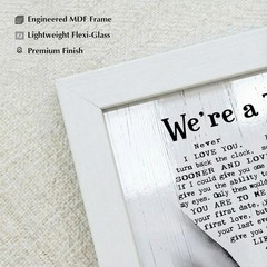 We’Re a Team Wedding Vows Wall Art Decor – Inspirational Love & Marriage Quote P