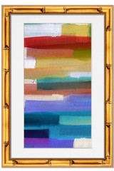 11×22 Frame Gold Bamboo With White Picture Mat For 11×22 Photo – Gold Bamboo 13x