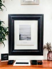 12 x 18 In Stock-Vintage Black picture frame,antique style frame,canvas frame.