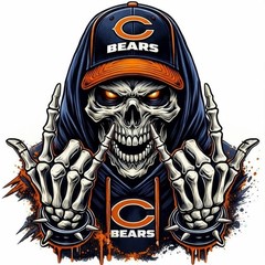 Chicago Bears Decal Sticker Car Truck Wall Mirror Phone Tumbler Bumper Window