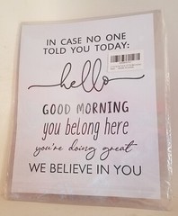 Motivational Quotes Wall Art Plastic Laminated Sign 8 x 10 Office Work Classroom