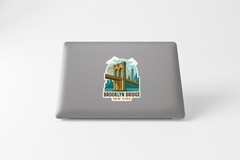 Brooklyn Bridge New York Sticker Decal Vinyl Die-Cut Symbolic Landmark Design