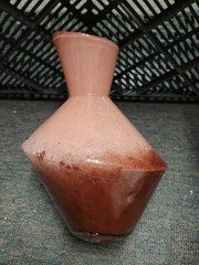 Neiman Marcus Asymmetrical Gradient Vase Pink