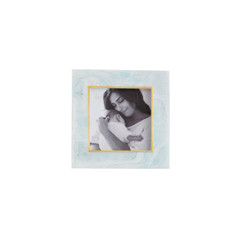 Mud Pie Blue Small Resin Frame 3″ x 3″