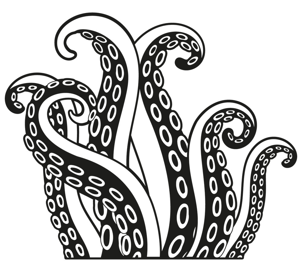 Vinyl Home Art Squid Octopus Sticker Bedroom Living Room Wall Decoration 18×20