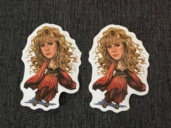 Lot (2) Stevie Nicks FLEETWOOD MAC 1 1/2″ x 2 1/4″ Band Stickers FAST FREE SHIP!