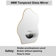 Bominica Irregular Wall Mirror Asymmetrical Mirror Decorative Wall Mounted