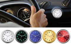 Stick on Dashboard Car Clock Mini Tiny Small Luminous Car Vent Clocks Watch USA