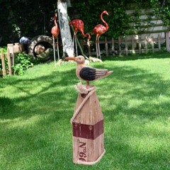 Seagull Statue Decor Nautical Polyresin Figurine