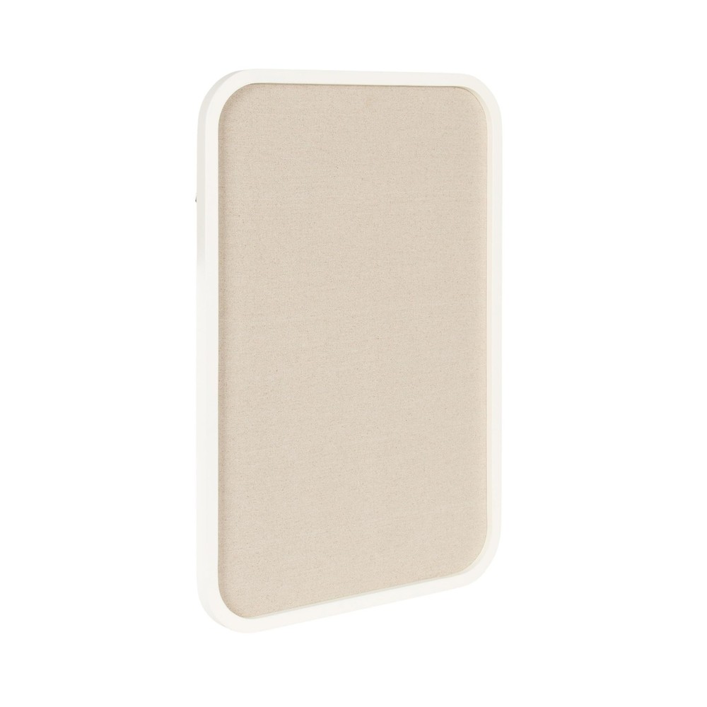 Hutton Transitional Wall Pinboard, 20 x 30, White, Modern Rounded Rectangle W…